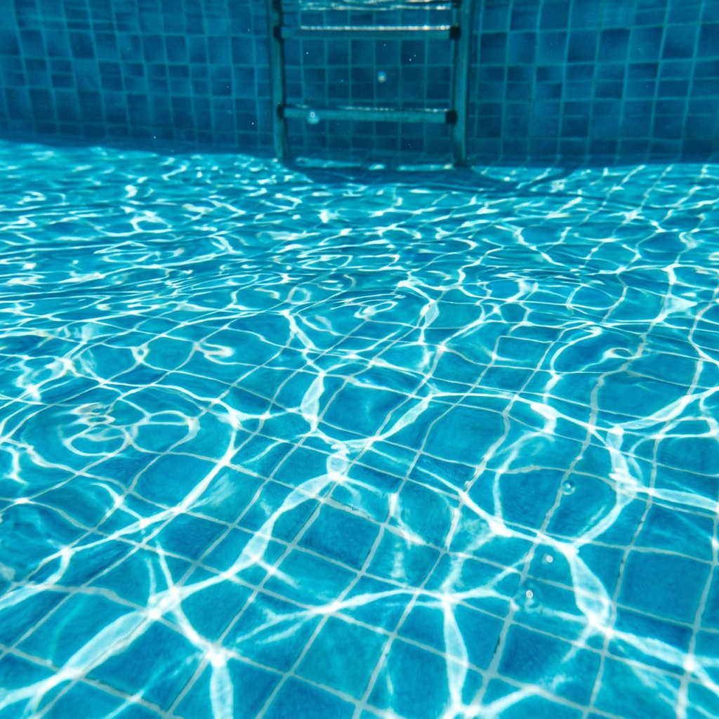 Clear balanced pool water after professional pool equipment installation in New Jersey